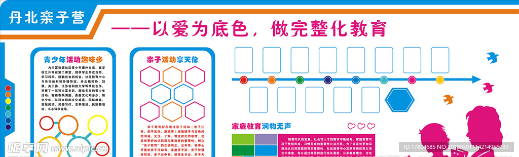 亲子营学校文化墙