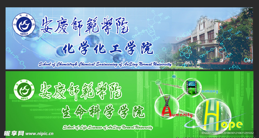 化学院生命科学院banner