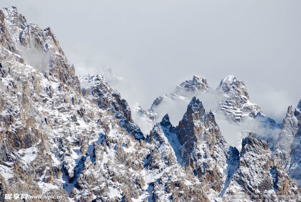 雪山 雪景 雪地