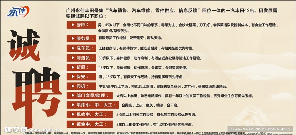 招聘海报
