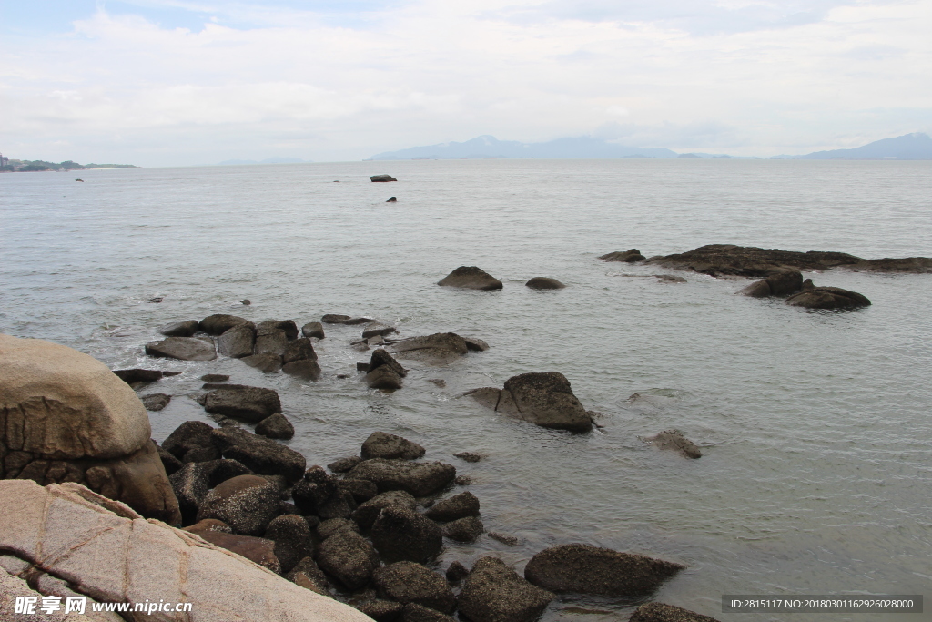 巽寮湾海岸风景 海岸礁石 礁石