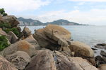 巽寮湾海岸风景 海岸礁石 礁石