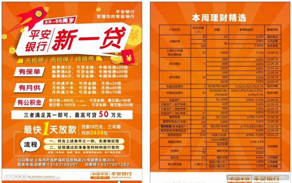 平安银行  贷款  理财
