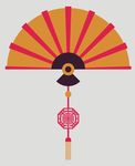 扇子矢量图