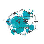 水彩标签