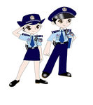 卡通风格交警