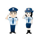 卡通风格交警