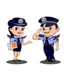 卡通风格交警