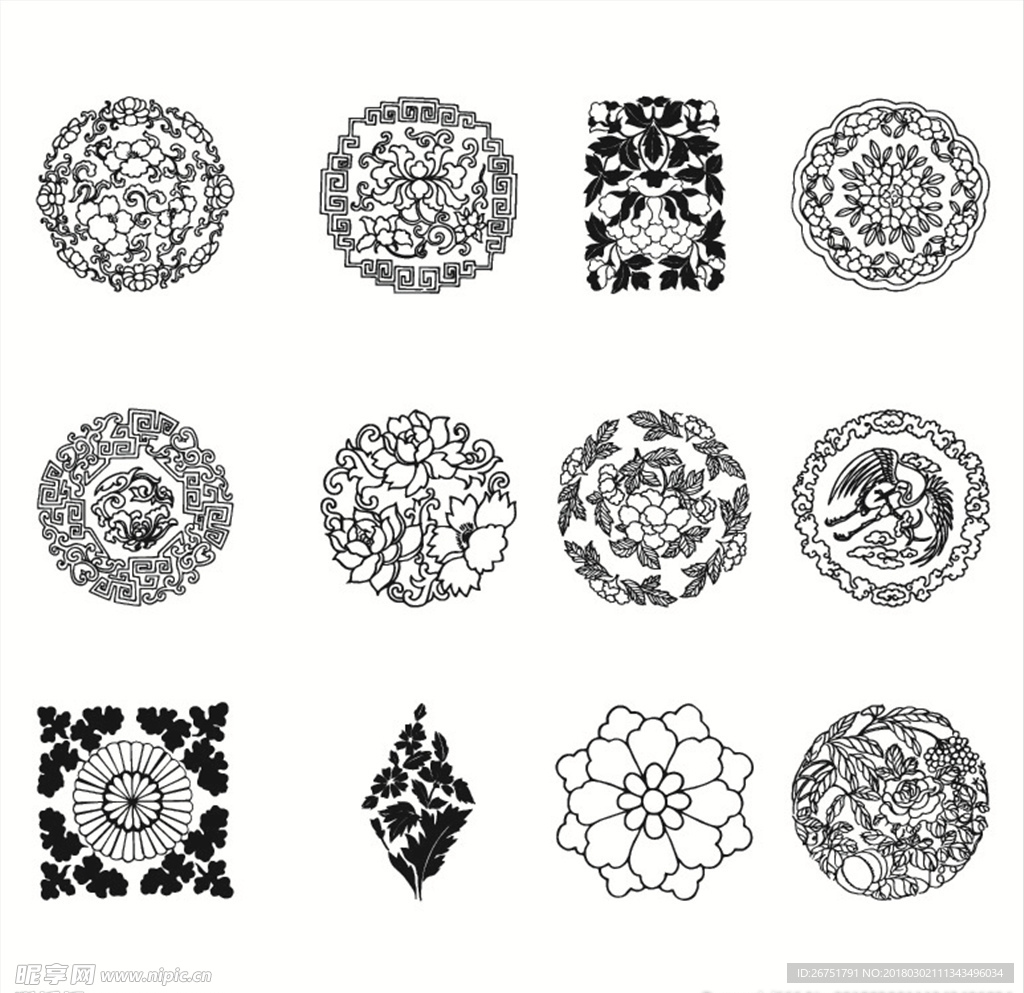 花边 花纹 纹样