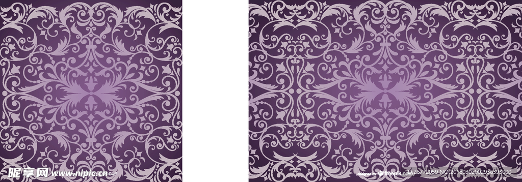 紫色锦缎图案背景