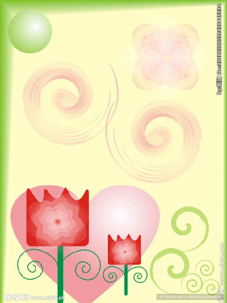 鲜花矢量图