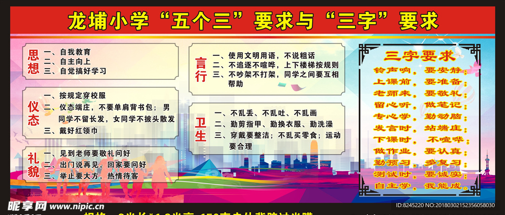 五个三要求