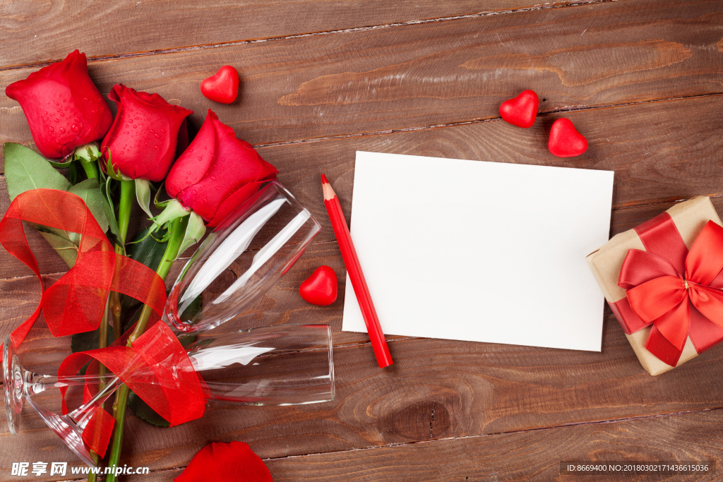 情人节玫瑰模板賀卡木板一張紙铅