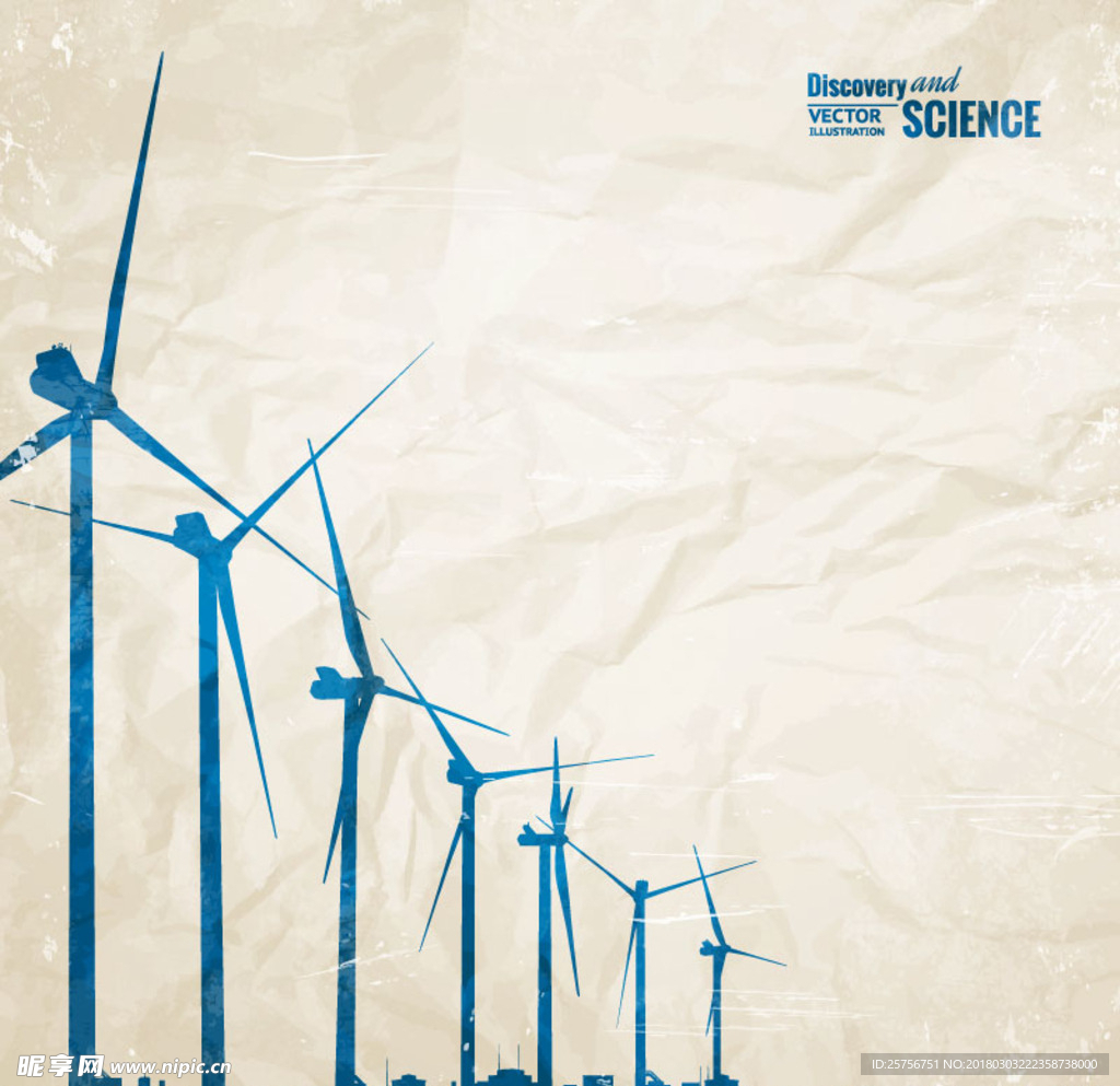 时尚风能发电广告