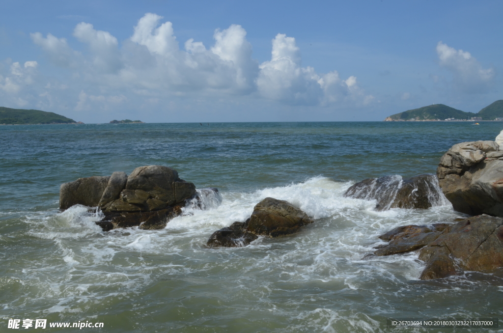 海狼礁石风景