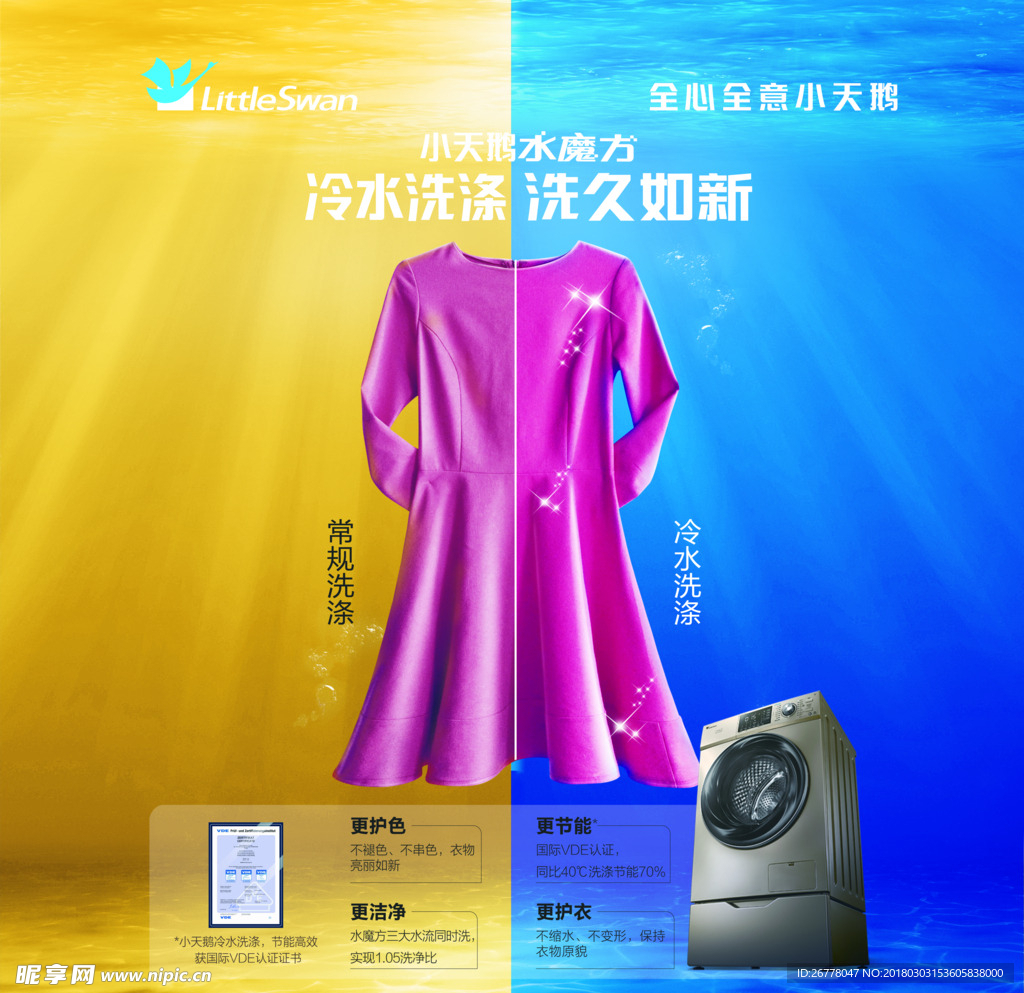 小天鹅水魔方洗衣机