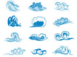 海浪  浪花 矢量文件