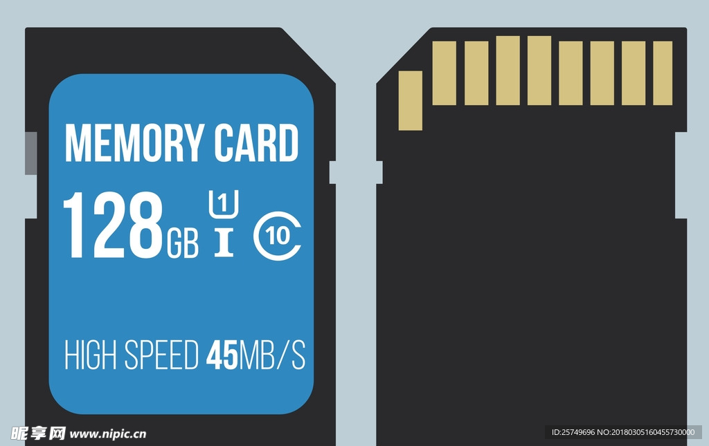 内存卡矢量图