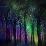 浪漫梦幻夜空背景