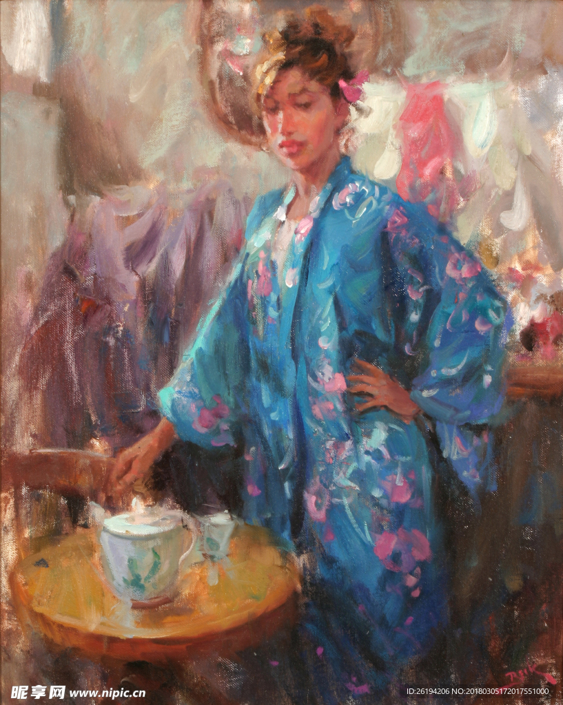 油画人物