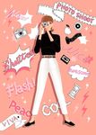 手绘卡通插画女孩少女海报卡片