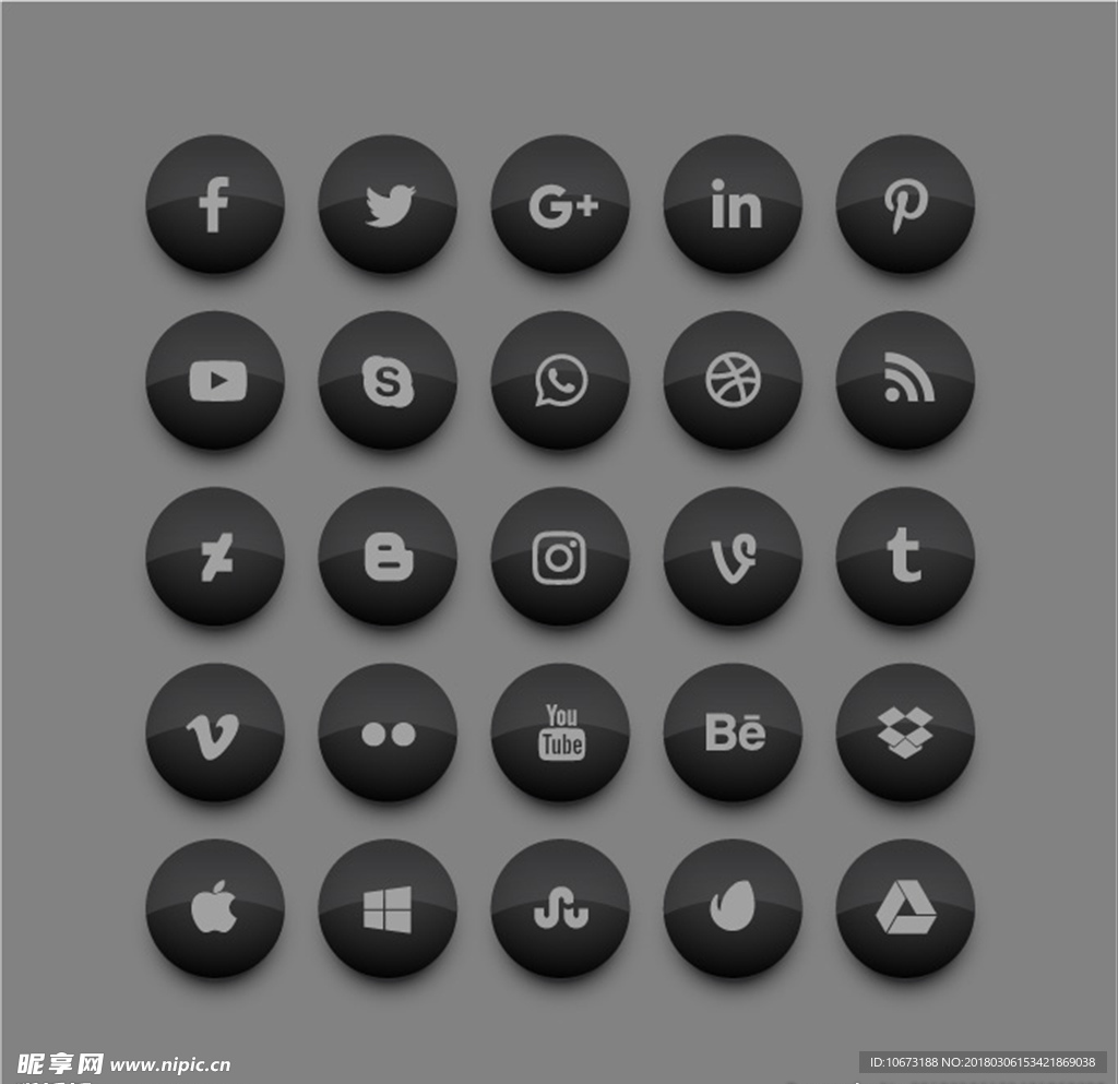 社交网络图标