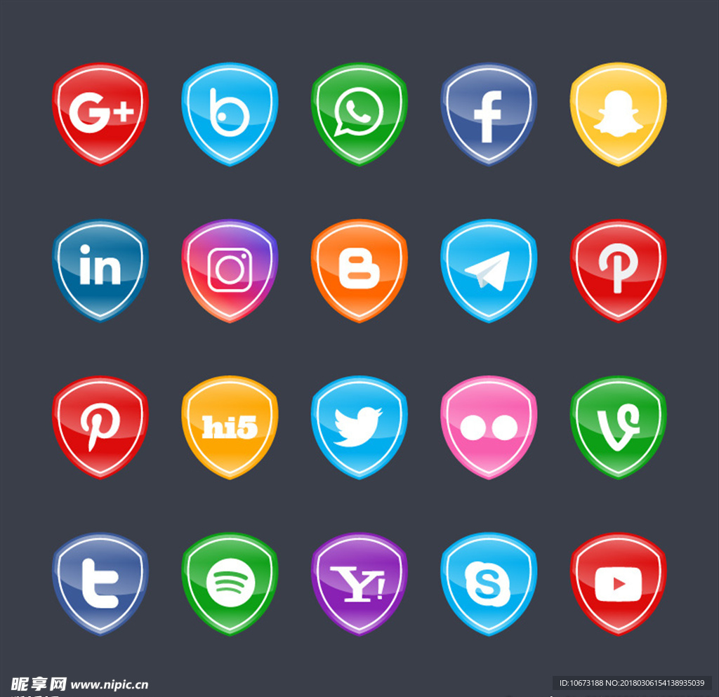 社交网络图标