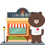 LINE 布朗熊背景板