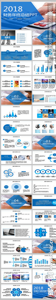 财务数据分析报告财务总结PPT