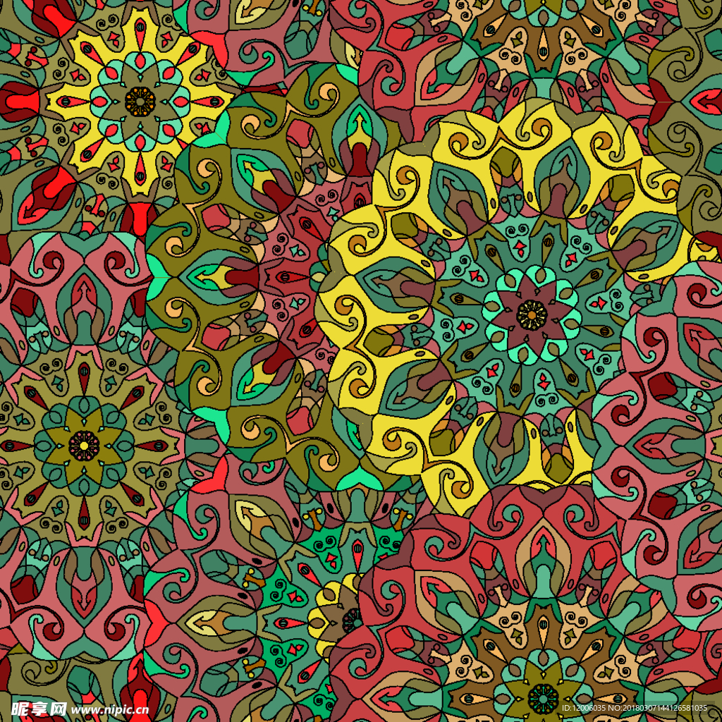 抽象花纹图案背景