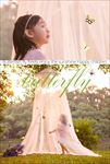 蝴蝶女孩影楼写真相册海报图片