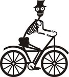 骑自行车的骷髅