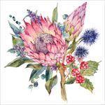 水彩绘唯美花卉插画