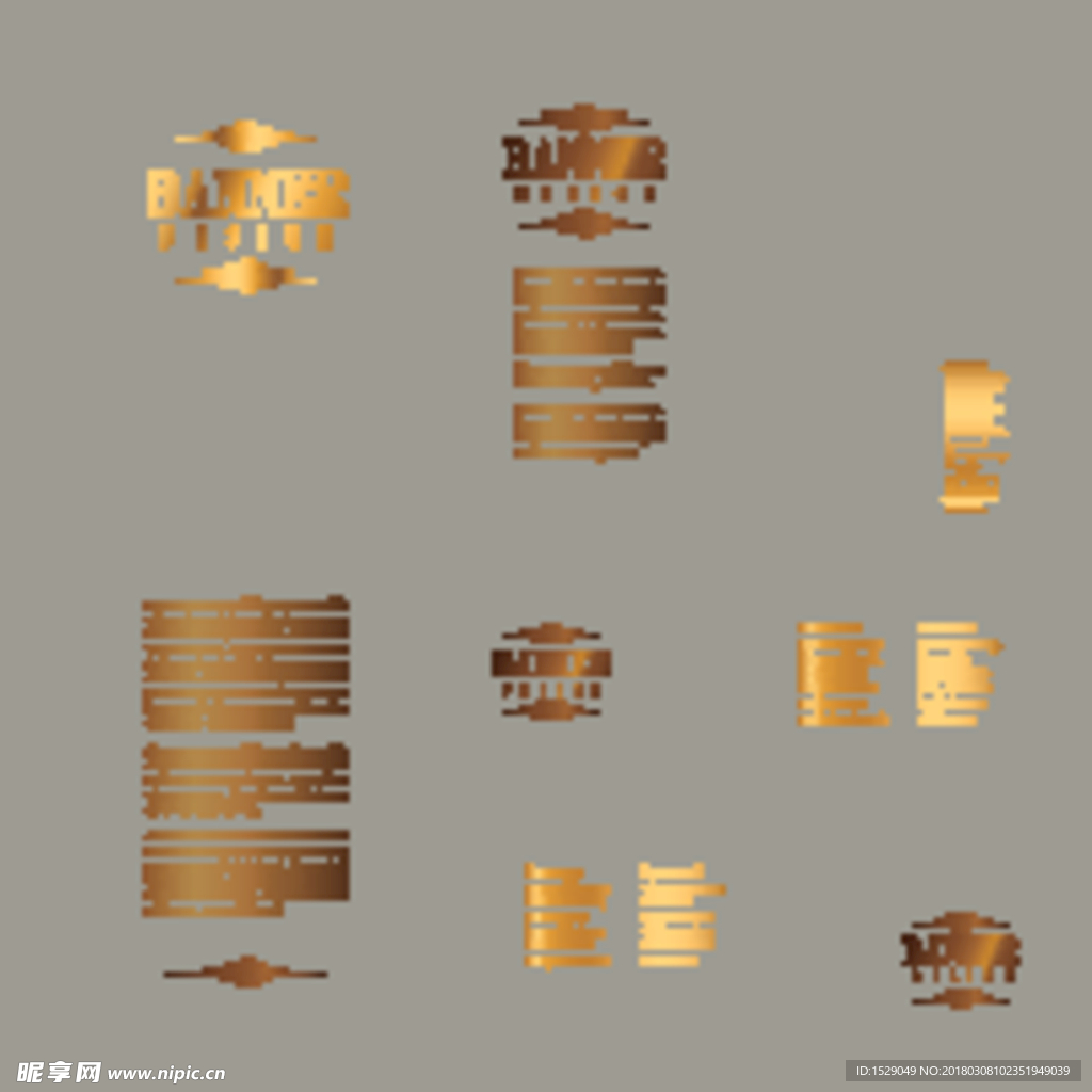 金色卡片