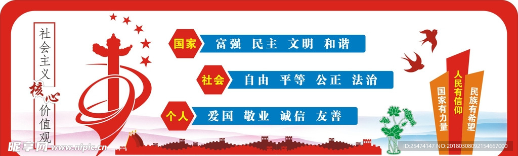 校园 文化墙 素材