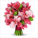 粉红鲜花花束