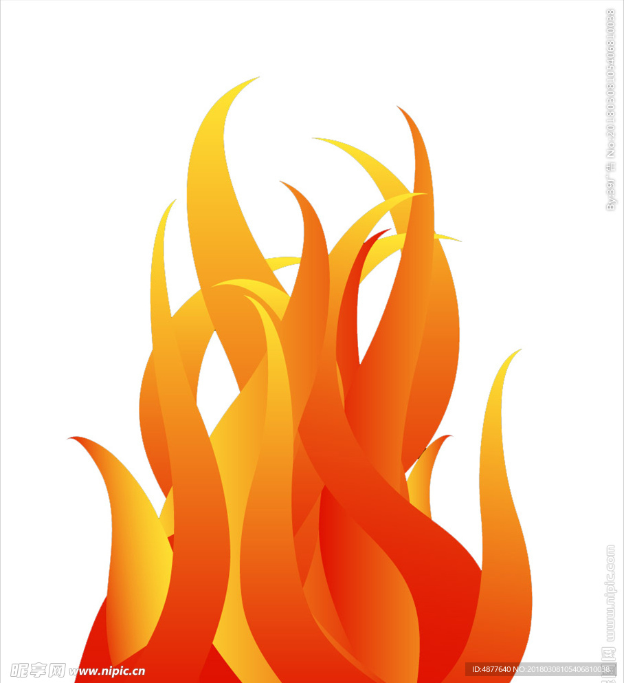 火焰  热情 炎热 插图