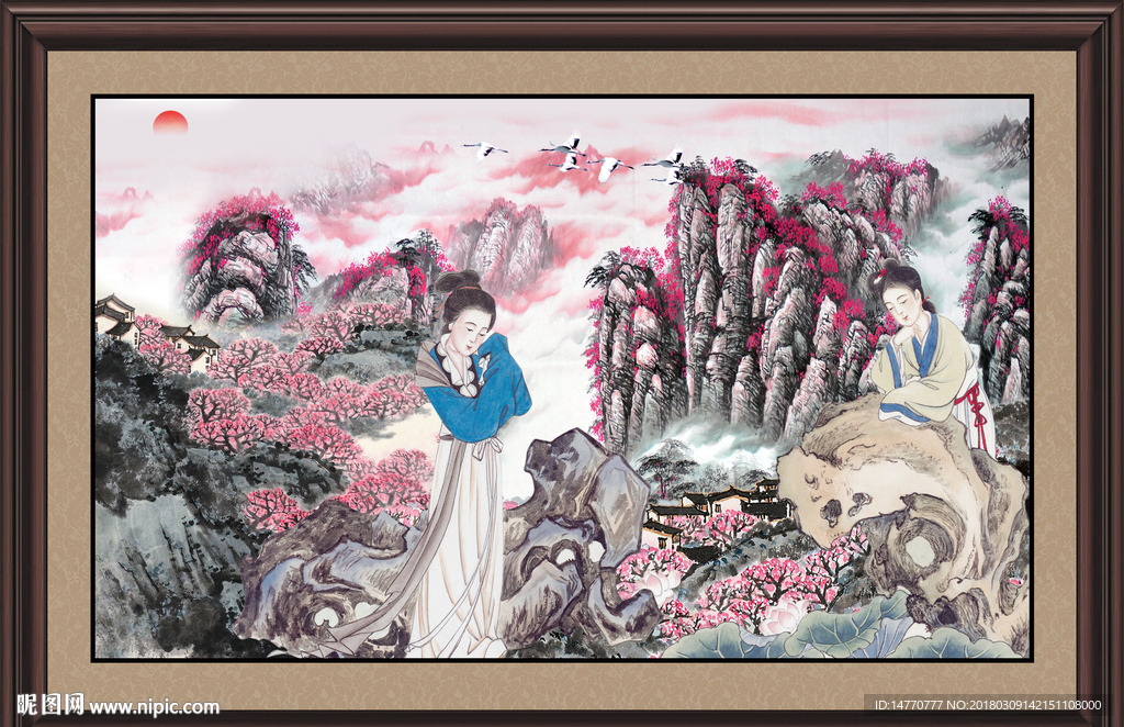 国画仕女图