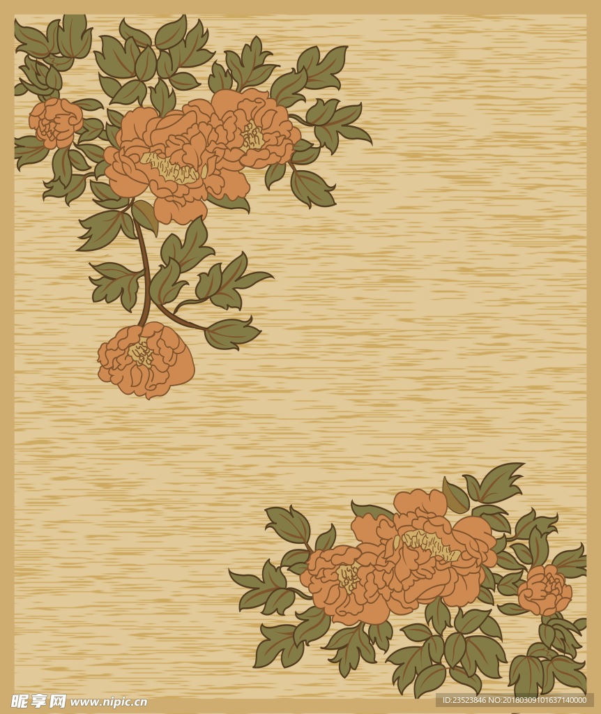 牡丹花地毯