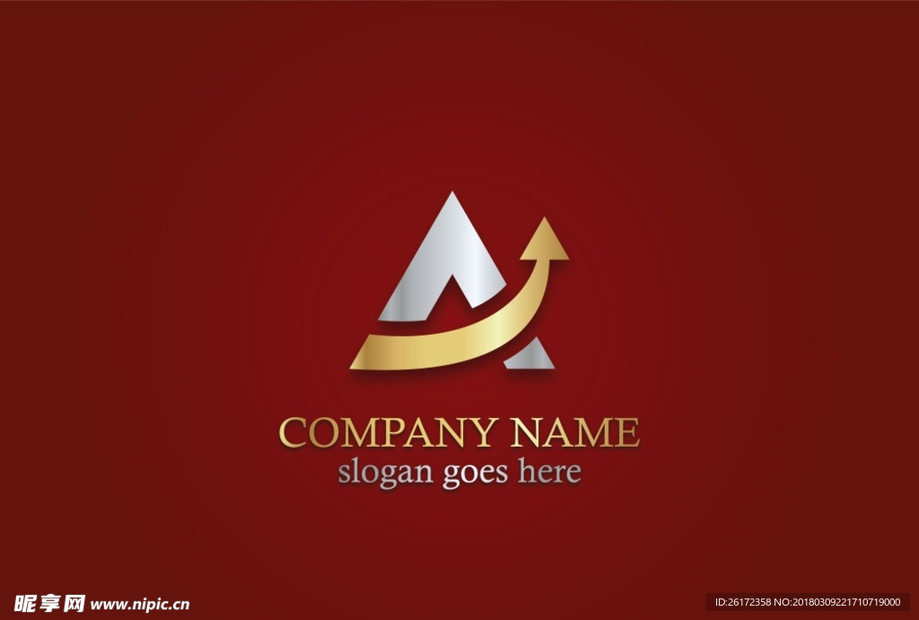 房地产 标志 金色 logo