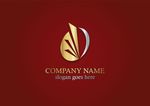 房地产 标志 金色 logo