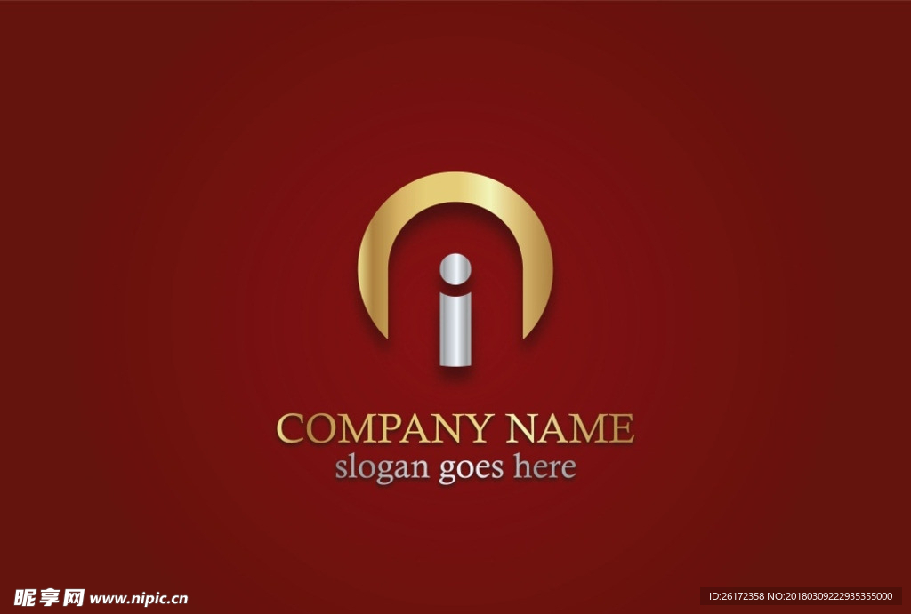 房地产 标志 金色 logo