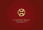 房地产 标志 金色 logo