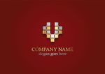 房地产 标志 金色 logo