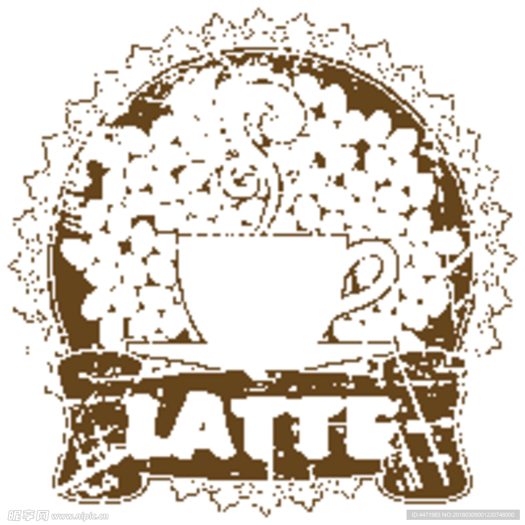 咖啡厅 logo 复古 广告