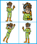 环保人物插画