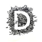 原创字母插画作品之“D”