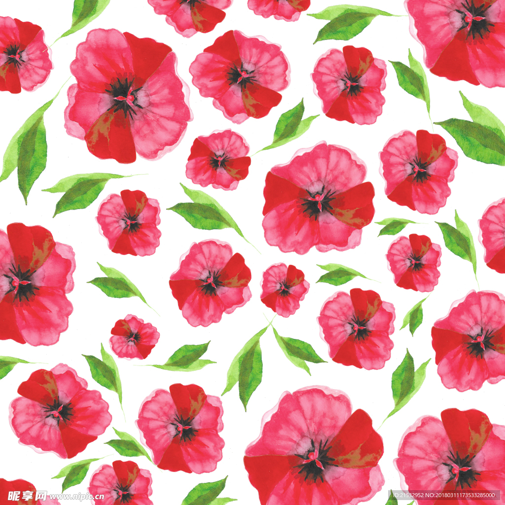 唯美春天花朵填充背景素材