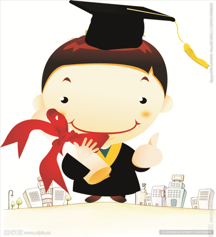卡通小博士  幼儿园 卡通小人