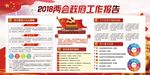聚焦两会党建展板